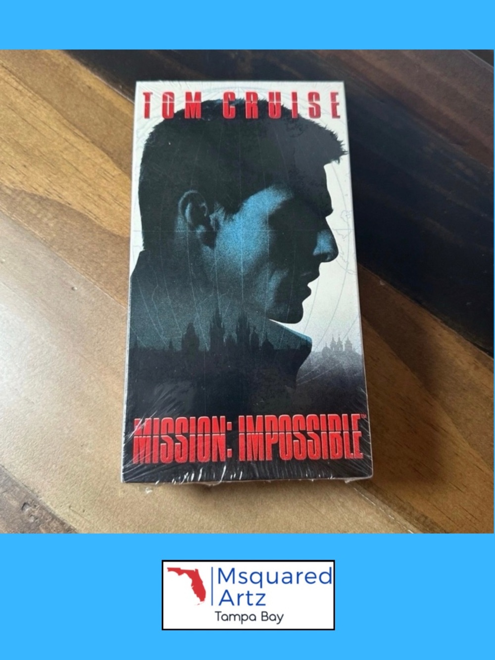 Mission Impossible VHS 1996 Tom Cruise Factory Sealed Target Sticker